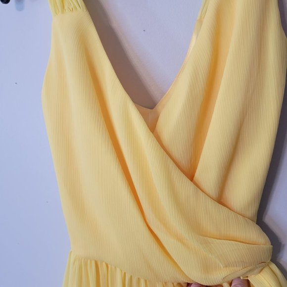 NWOT "Brides Made" Sunflower Full Length Wrap Gown Size 8/10R - Picture 2 of 12